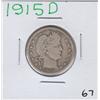 Image 1 : 1915 D SILVER BARBER QUARTER