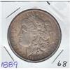 Image 1 : $1 SILVER MORGAN 1889 BEAUTIFUL BLUE/GREEN TONE AU+