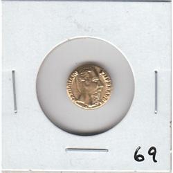 MEXICO GOLD WEDDING TOKEN 1865