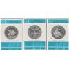 Image 1 : 3 SILVER ROUNDS COMMEMORATIVE CLAD VERY LOW MINTAGE