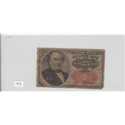 25 CENT FRACTIONAL 5TH ISSUE