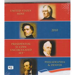 2010 $1 PRESIDENTIAL SET 8 $1 COINS