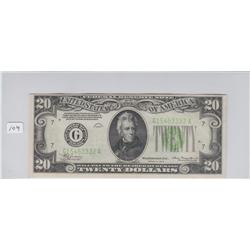 $20 HIGH GRADE 1934 GREEN SEAL