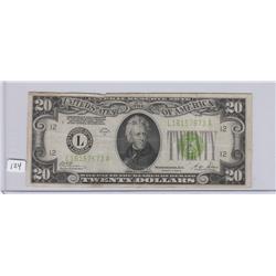 $20 REDEEMABLE IN GOLD 1928