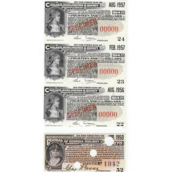 SPECIMEN BOND $14.38 EACH COUPON WITH $27.50 BOND