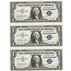 Image 1 : GEM RUN OF 3 $1 SILVER CERTIFICATES 1957