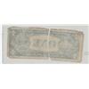 Image 1 : $1 REAL SPLIT BILL BLANK BACK TORN IN 2 MAN MADE ERROR NEAT ITEM