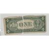 Image 2 : $1 REAL SPLIT BILL BLANK BACK TORN IN 2 MAN MADE ERROR NEAT ITEM
