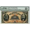 Image 1 : The Molsons Bank 1918 $10 063401 CH-490-38-04 PMG VF25