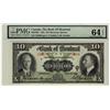 Image 1 : The Bank of Montreal 1931 $10 226849 CH-505-58-04 PMG UNC64EPQ