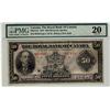 Image 1 : The Royal Bank of Canada 1927 $50 007618 CH-630-14-16 PMG VF20