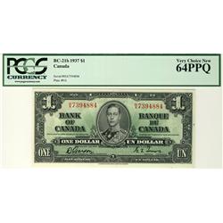 1937 $1 BC-21b H/A7394884 PCGS UNC64PPQ