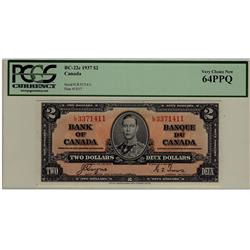 1937 $2 BC-22c L/R3371411 PCGS UNC64PPQ