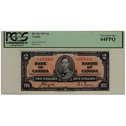1937 $2 BC-22c L/R3371412 PCGS UNC64PPQ