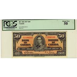1937 $50 BC-26b B/H2290533 PCGS AU50
