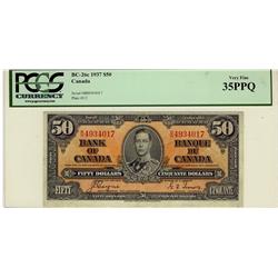 1937 $50 BC-26c B/H4934017 PCGS VF35PPQ