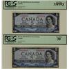 Image 1 : 1954 $5 BC-31a B/C5024144 PCGS VF30 and BC-31b F/C6529101 PCGS VF35PPQ