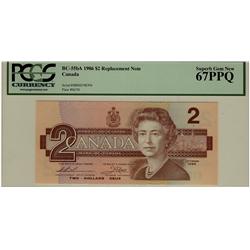 1986 $2 BC-55bA  BBX0590398 PCGS UNC67PPQ