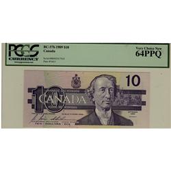 1989 $10 BC-57b BDH2917910 PCGS UNC64PPQ
