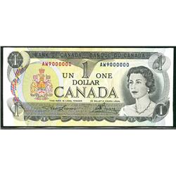 Million 1973 $1 BC-46a Million #AW9000000.  Original Choice AU/UNC example.