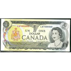 Million 1973 $1 BC-46a Million #LA7000000.  Original Choice UNC example.