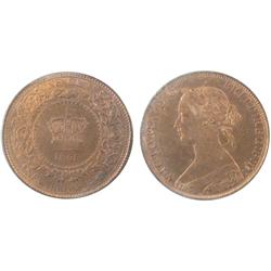 New Brunswick 1861 1¢ ICCS MS65RD.