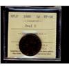 Image 1 : Nfld 1880 1¢ Oval O ICCS VF20.