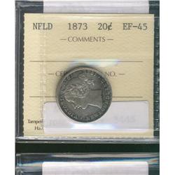Nfld 1881 20¢ ICCS EF40.