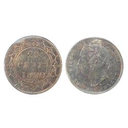Nfld 1899 20¢ ICCS MS64, attractively toned.  Very rare this nice.