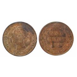 1859 1¢ Wide 9/8 ICCS MS64RD. 90% red with lustre.  TOP 5 ICCS POP report with only 2 graded higher.