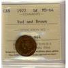 Image 1 : 1922 1¢ ICCS MS64RB.  Key date issue.