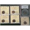 Image 1 : 1941, 1942(4) & 1943 1¢ MS63.  Lot of 6 coins all ICCS except 1943 which is PCGS.  A mix or Reds to 