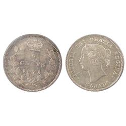 1871 5¢ ICCS MS65, light golden tone