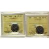 Image 1 : 1922 & 1923 5¢ ICCS MS62.  Lot of 2 coins.