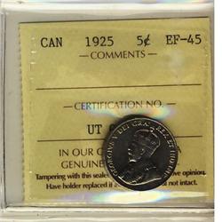1925 5¢ ICCS EF45.