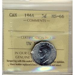1944 5¢ ICCS MS66.