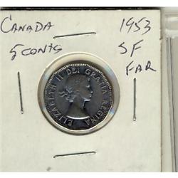 1953 5¢ SF FL Mule. Nice VF30 condition.