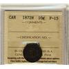 Image 1 : 1872H 10¢ ICCS F15.