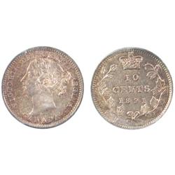 1891 10¢ 22 Lvs ICCS MS64.  Superb shades and underlying lustre.