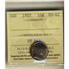Image 1 : 1907 10¢ ICCS MS62.