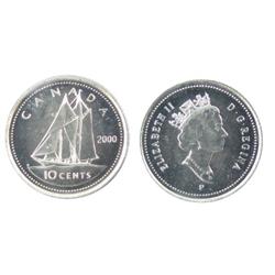 2000P 10¢ ICCS MS66.