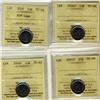 Image 1 : 2005P 10¢, 2006P, 2006P Logo MS66 & 2006P MS67,  Lot of 4 coins all ICCS graded.