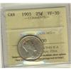 Image 1 : 1903 25¢ ICCS VF30.