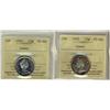 Image 1 : 1958 & 1965 25¢ ICCS PL66 Cameo.  Lot of 2 coins.