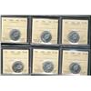 Image 1 : 1966 25¢ ICCS PL66.  Lot of 6 coins.