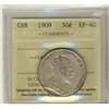 Image 1 : 1909 50¢ ICCS EF40.