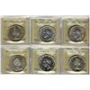 Image 1 : 1937(2) $1, 1946, 1954(2) & 1965 T.5 ICCS MS62. Lot of 6 coins.