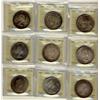 Image 1 : 1937 $1, 1939, 1958, 1960, 1961, 1963, 1964, 1966 & 1967 ICCS MS64.  Lot of 9 coins.