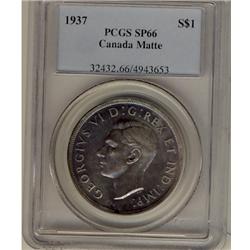 1937 $1 PCGS SP66 MATTE, lightly toned.