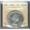 Image 1 : 1955 $1 ICCS PL66.
